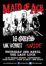 UK Vomit - The Lady Luck, Canterbury 2.4.15